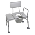 Drive Medical Padded Seat Transfer Bench w/ Commode Opening 12005kdc-1